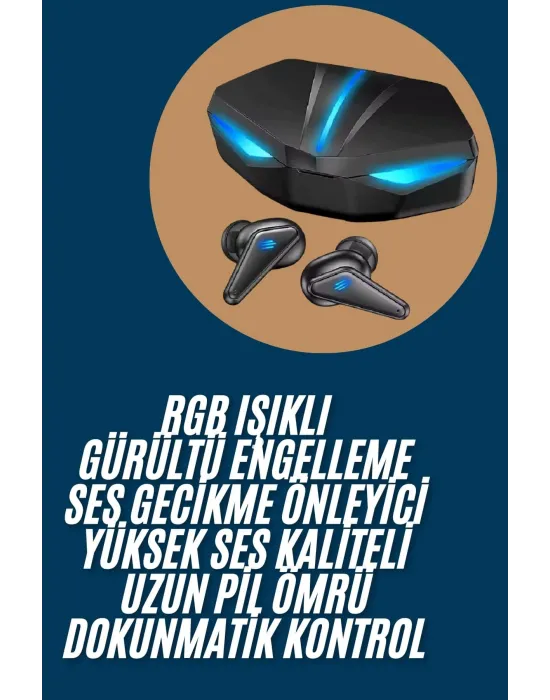 Wireless Gaming Kulaklık Mikrofonlu Bluetooth Oyuncu Kulaklığı