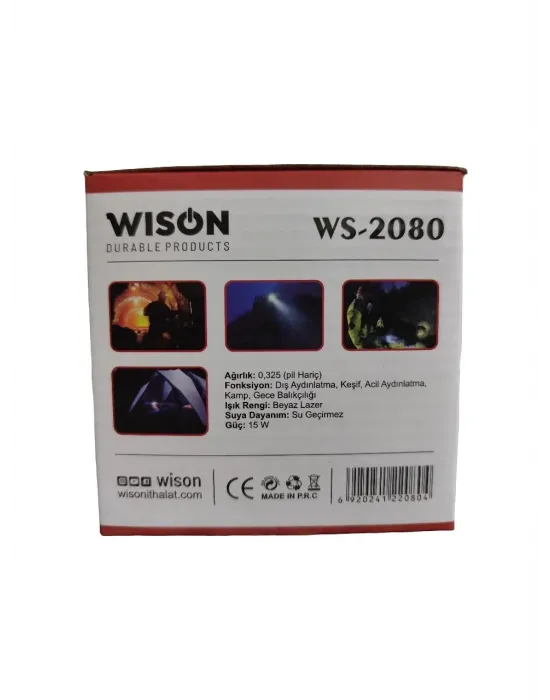 Ws-2080 Profesyonel Kafa Lambası 3000 Lümen 40 Watt
