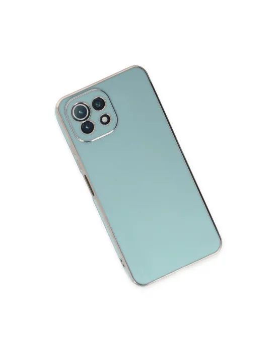 Xiaomi Mi 11 Lite Kılıf Volet Silikon - Açık Yeşil