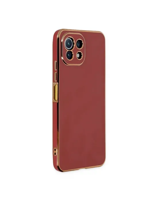 Xiaomi Mi 11 Lite Kılıf Volet Silikon - Kırmızı