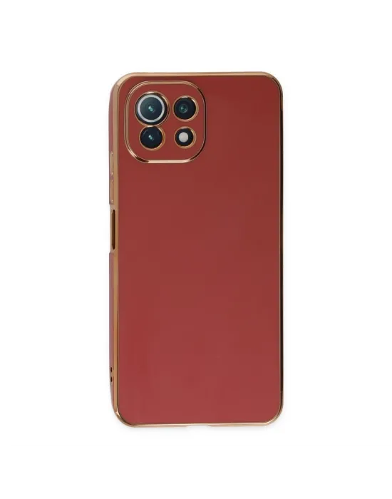 Xiaomi Mi 11 Lite Kılıf Volet Silikon - Kırmızı