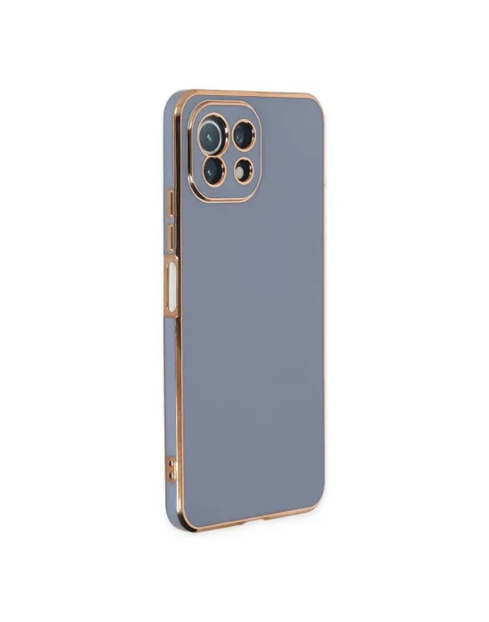 Xiaomi Mi 11 Lite Kılıf Volet Silikon - Mavi