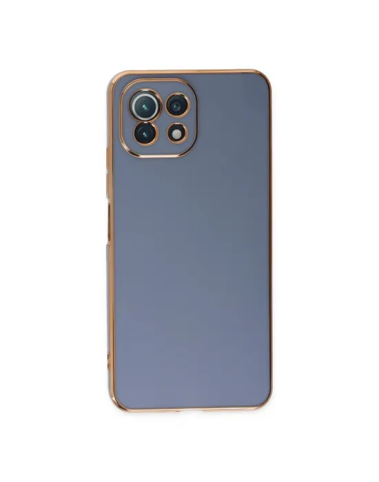 Xiaomi Mi 11 Lite Kılıf Volet Silikon - Mavi