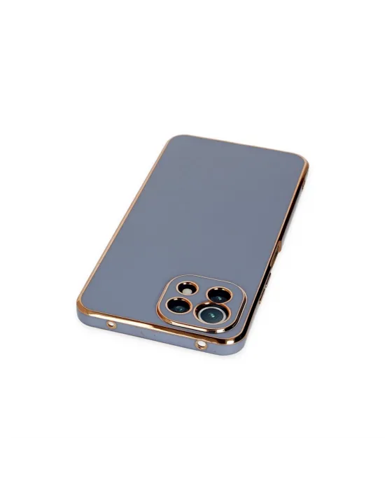 Xiaomi Mi 11 Lite Kılıf Volet Silikon - Mavi