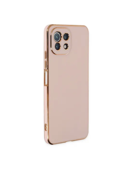 Xiaomi Mi 11 Lite Kılıf Volet Silikon - Pembe