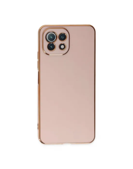 Xiaomi Mi 11 Lite Kılıf Volet Silikon - Pembe