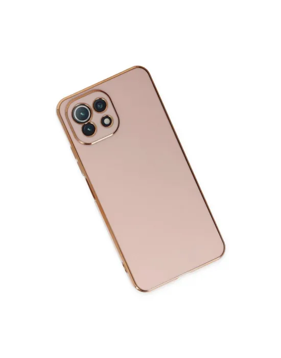 Xiaomi Mi 11 Lite Kılıf Volet Silikon - Pembe