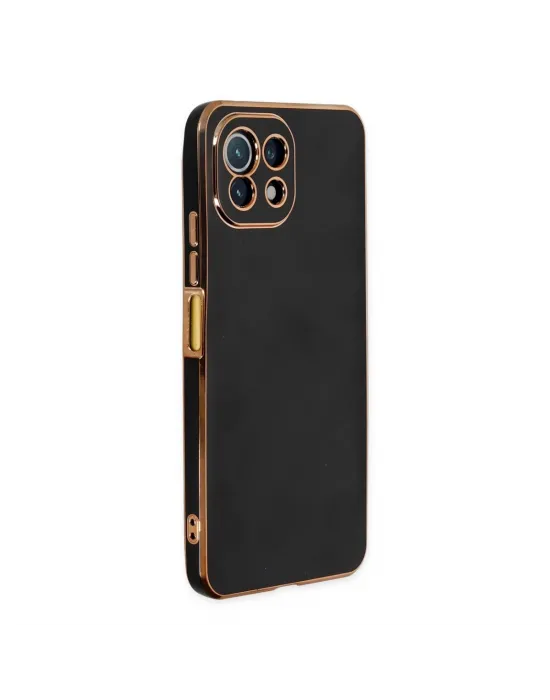 Xiaomi Mi 11 Lite Kılıf Volet Silikon - Siyah