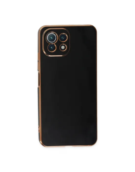 Xiaomi Mi 11 Lite Kılıf Volet Silikon - Siyah