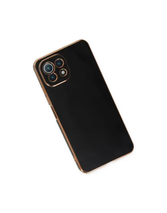 Xiaomi Mi 11 Lite Kılıf Volet Silikon - Siyah