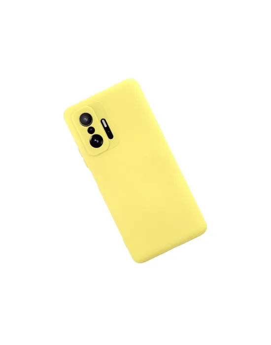 Xiaomi Mi 11t Pro Kılıf Nano İçi Kadife Silikon - Sarı