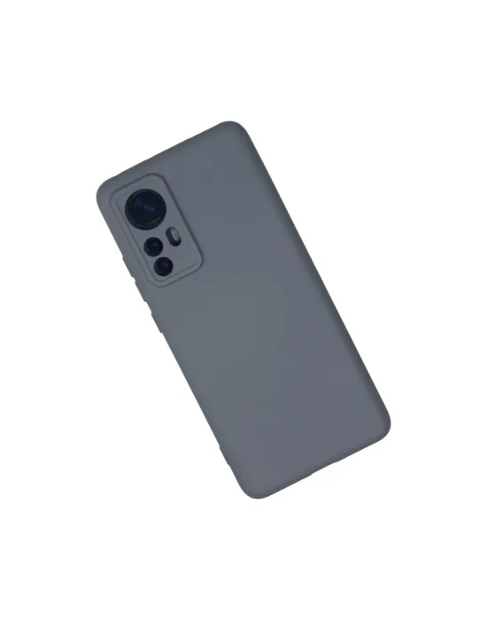 Xiaomi Mi 12 Kılıf Nano İçi Kadife Silikon - Gri