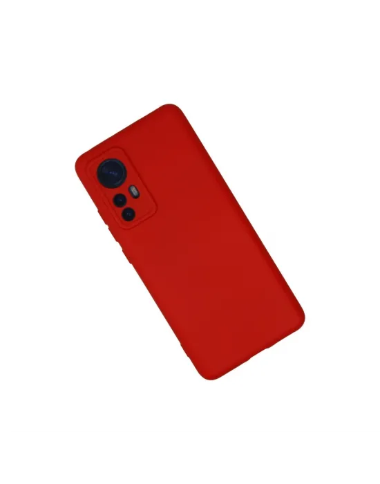 Xiaomi Mi 12 Kılıf Nano İçi Kadife Silikon - Kırmızı