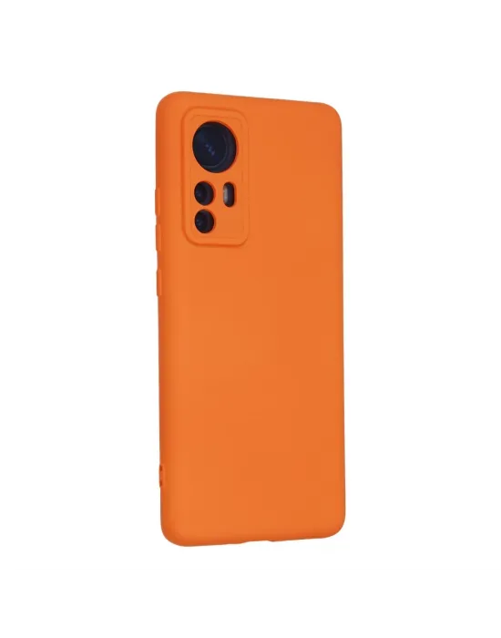 Xiaomi Mi 12 Kılıf Nano İçi Kadife Silikon - Turuncu