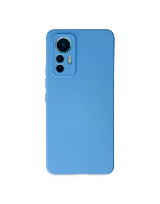 Xiaomi Mi 12 Lite Kılıf Nano İçi Kadife Silikon - Mavi