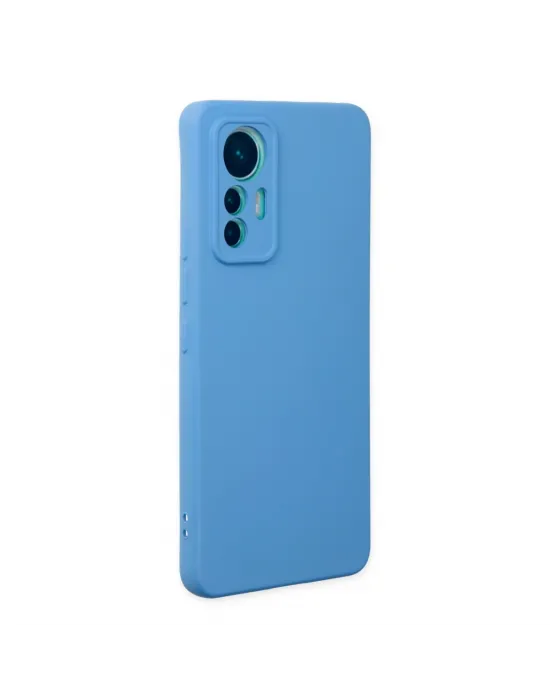 Xiaomi Mi 12 Lite Kılıf Nano İçi Kadife Silikon - Mavi
