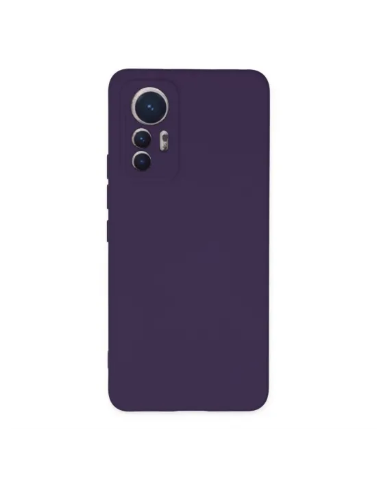 Xiaomi Mi 12 Lite Kılıf Nano İçi Kadife Silikon - Mor
