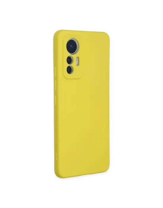 Xiaomi Mi 12 Lite Kılıf Nano İçi Kadife Silikon - Sarı