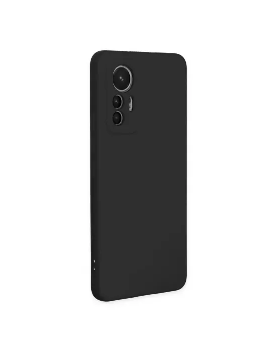 Xiaomi Mi 12 Lite Kılıf Nano İçi Kadife Silikon - Siyah
