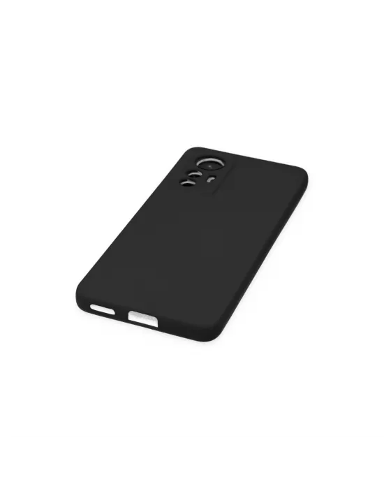 Xiaomi Mi 12 Lite Kılıf Nano İçi Kadife Silikon - Siyah
