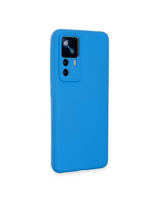 Xiaomi Mi 12t Pro Kılıf Nano İçi Kadife Silikon - Mavi