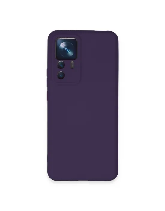 Xiaomi Mi 12t Pro Kılıf Nano İçi Kadife Silikon - Mor