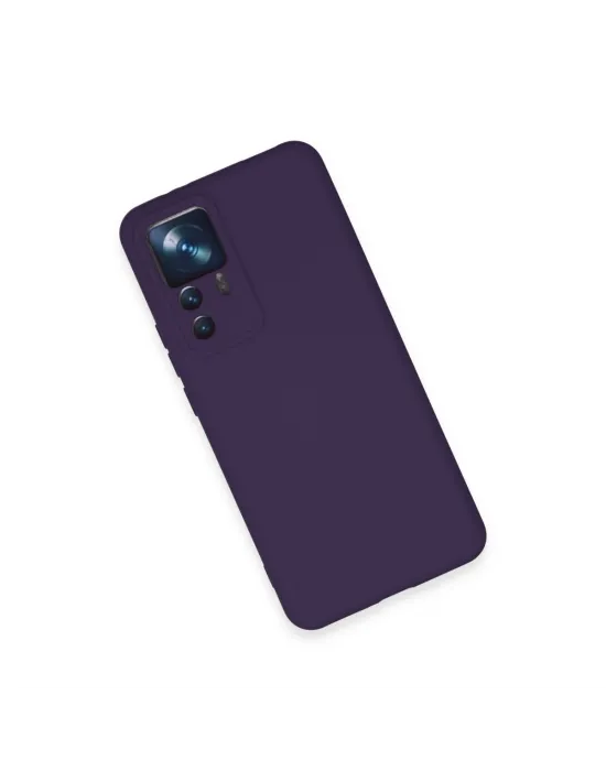 Xiaomi Mi 12t Pro Kılıf Nano İçi Kadife Silikon - Mor