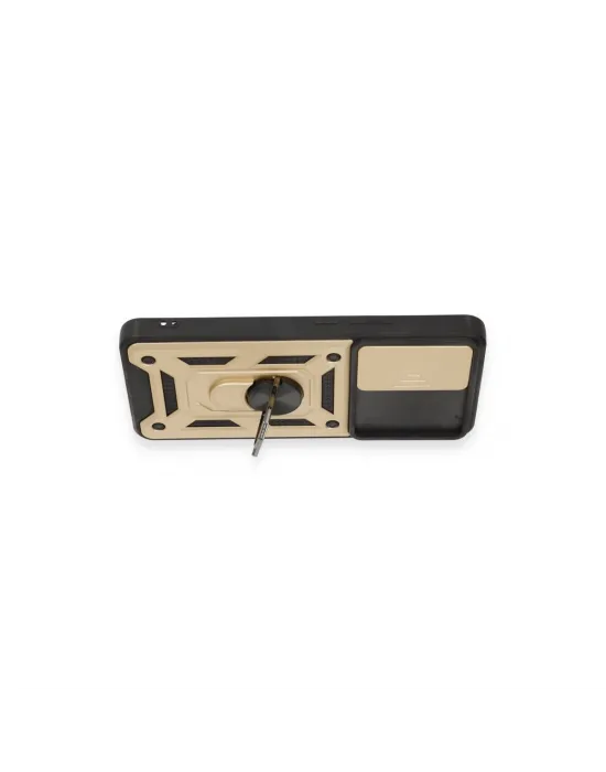 Xiaomi Mi 12t Pro Kılıf Pars Lens Yüzüklü Silikon - Gold