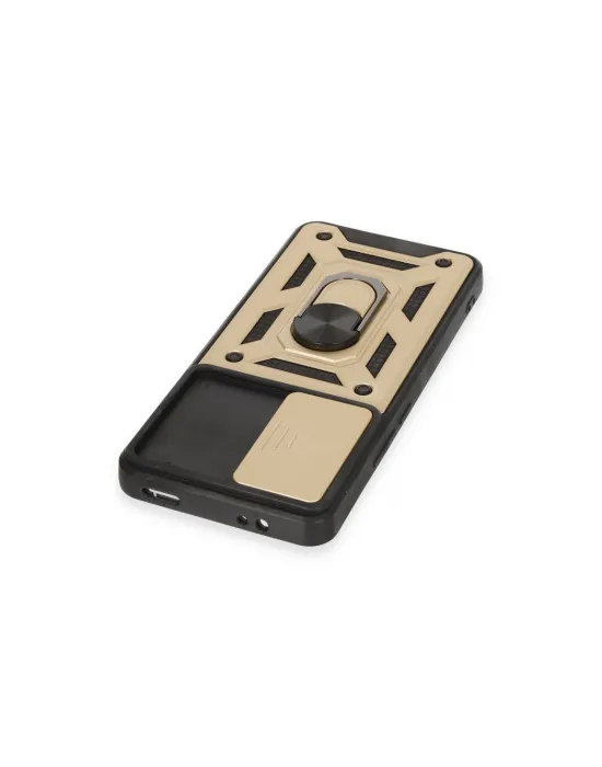 Xiaomi Mi 12t Pro Kılıf Pars Lens Yüzüklü Silikon - Gold