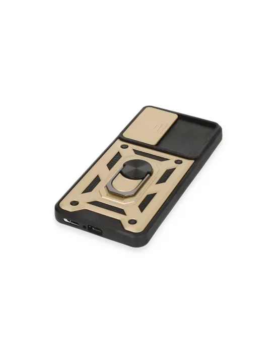 Xiaomi Mi 12t Pro Kılıf Pars Lens Yüzüklü Silikon - Gold