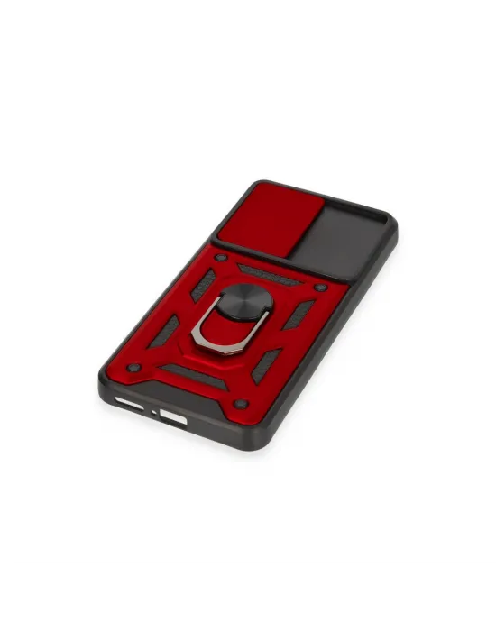 Xiaomi Mi 12t Pro Kılıf Pars Lens Yüzüklü Silikon - Kırmızı