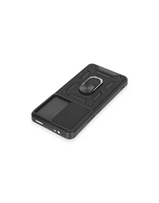 Xiaomi Mi 12t Pro Kılıf Pars Lens Yüzüklü Silikon - Siyah