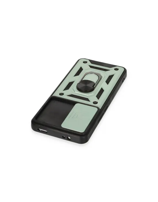 Xiaomi Mi 12t Pro Kılıf Pars Lens Yüzüklü Silikon - Yeşil