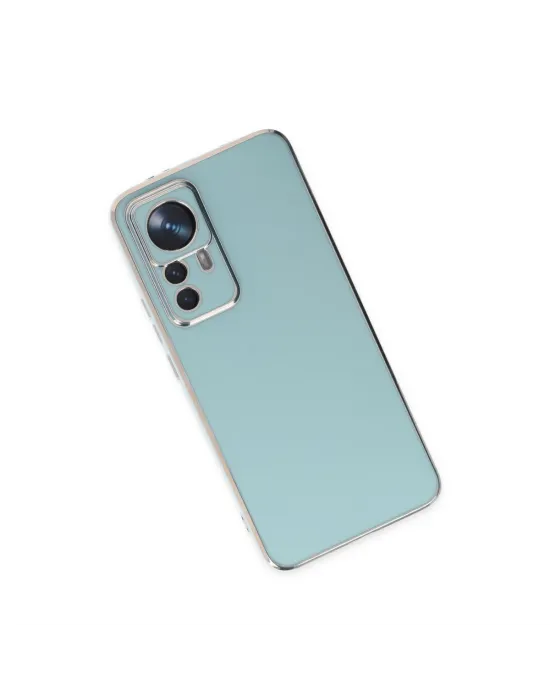 Xiaomi Mi 12t Pro Kılıf Volet Silikon - Açık Yeşil