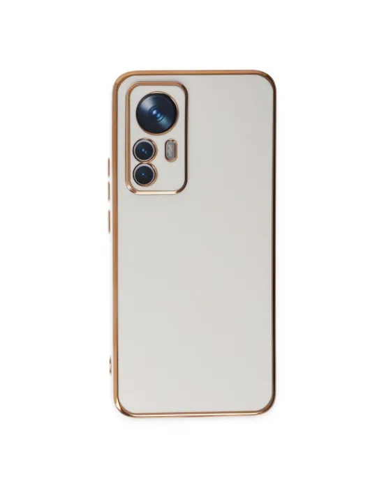 Xiaomi Mi 12t Pro Kılıf Volet Silikon - Beyaz