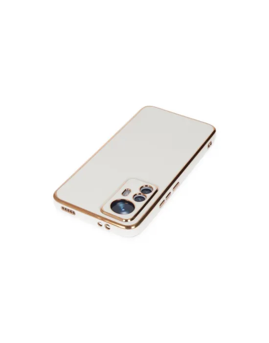 Xiaomi Mi 12t Pro Kılıf Volet Silikon - Beyaz