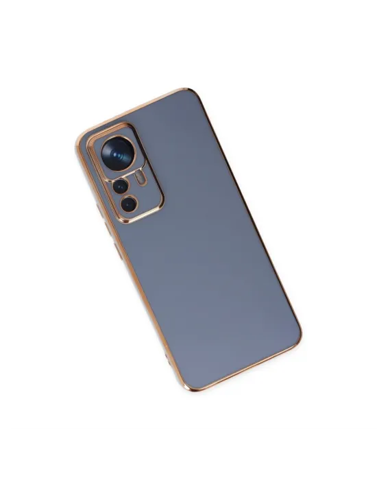 Xiaomi Mi 12t Pro Kılıf Volet Silikon - Mavi