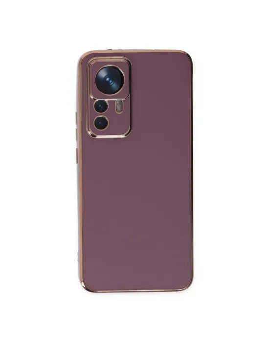 Xiaomi Mi 12t Pro Kılıf Volet Silikon - Mor