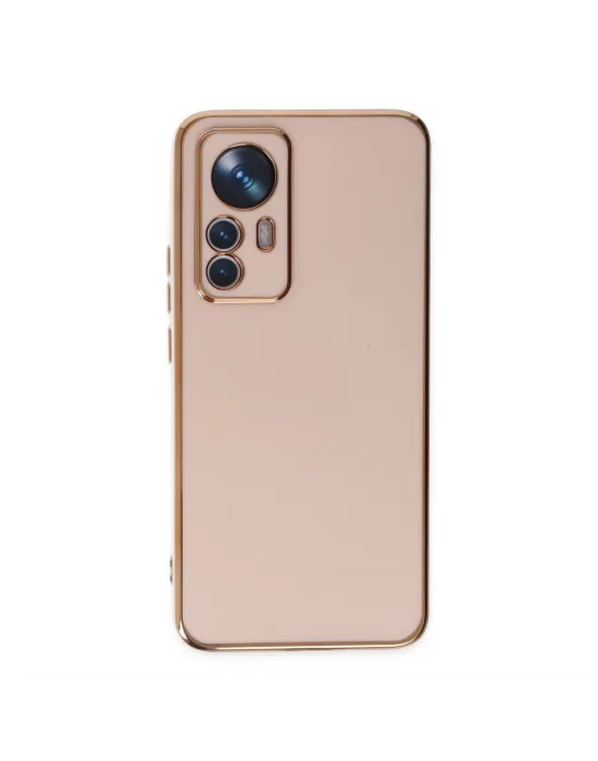 Xiaomi Mi 12t Pro Kılıf Volet Silikon - Pembe
