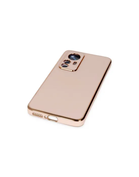 Xiaomi Mi 12t Pro Kılıf Volet Silikon - Pembe