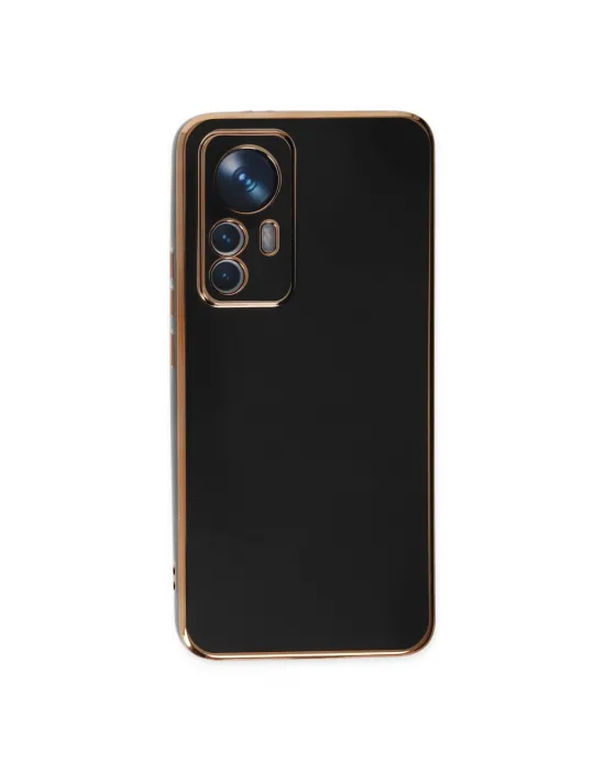 Xiaomi Mi 12t Pro Kılıf Volet Silikon - Siyah