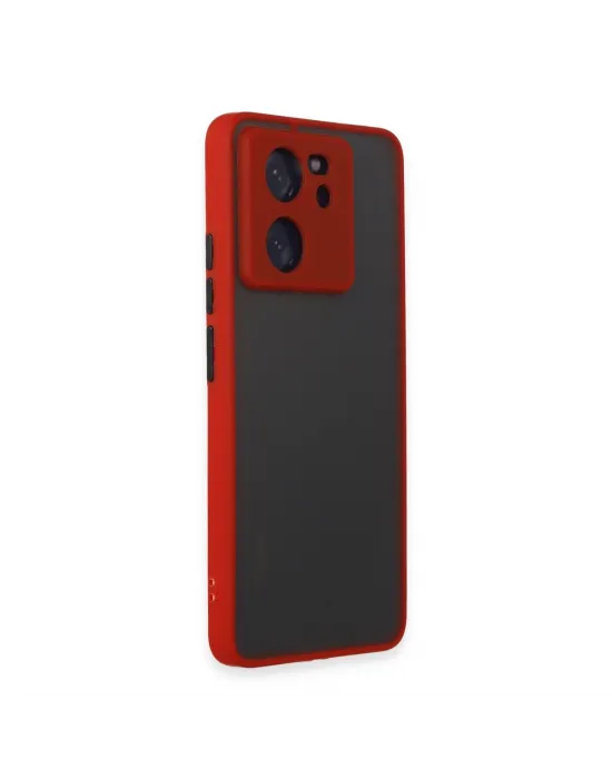 Xiaomi Mi 13t Pro Kılıf Montreal Silikon Kapak - Kırmızı