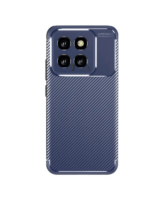 Xiaomi Mi 14t Kılıf Auto Focus Karbon Kapak - Lacivert