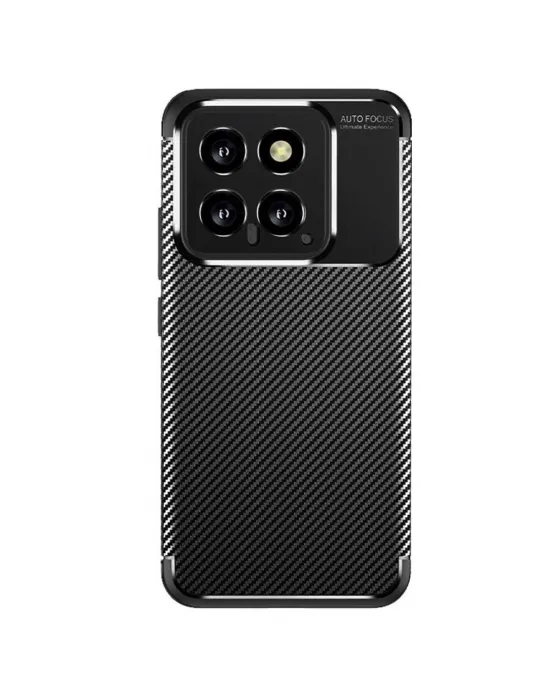 Xiaomi Mi 14t Kılıf Auto Focus Karbon Kapak - Siyah