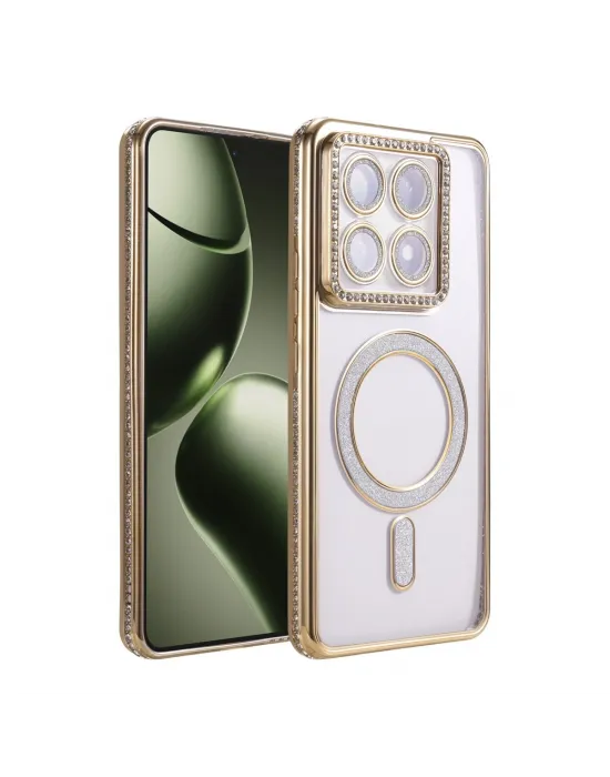 Xiaomi Mi 14t Pro Joke Simli Magneticsafe Kılıf - Gold