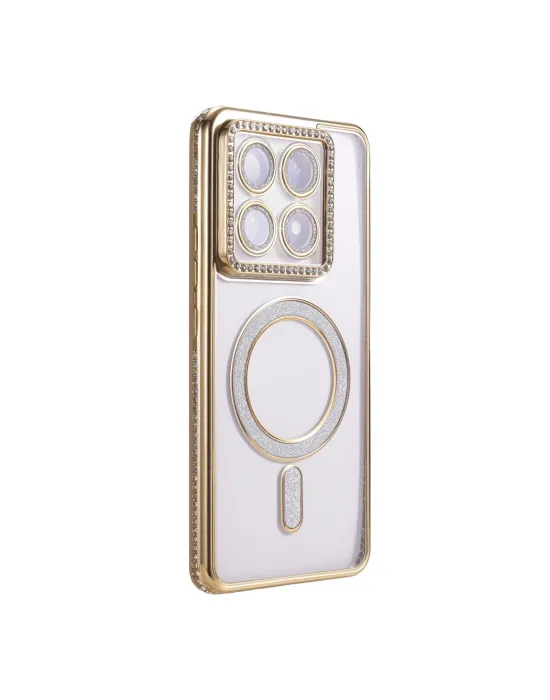 Xiaomi Mi 14t Pro Joke Simli Magneticsafe Kılıf - Gold
