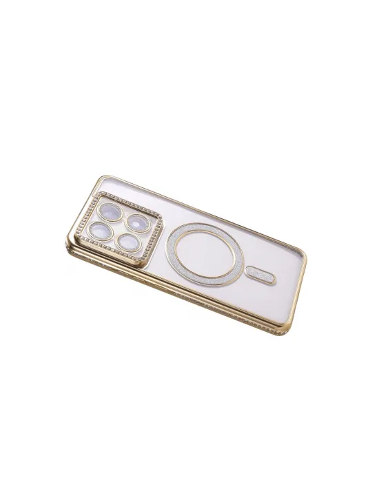 Xiaomi Mi 14t Pro Joke Simli Magneticsafe Kılıf - Gold