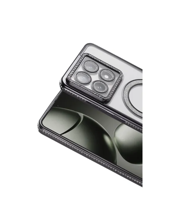 Xiaomi Mi 14t Pro Joke Simli Magneticsafe Kılıf - Siyah