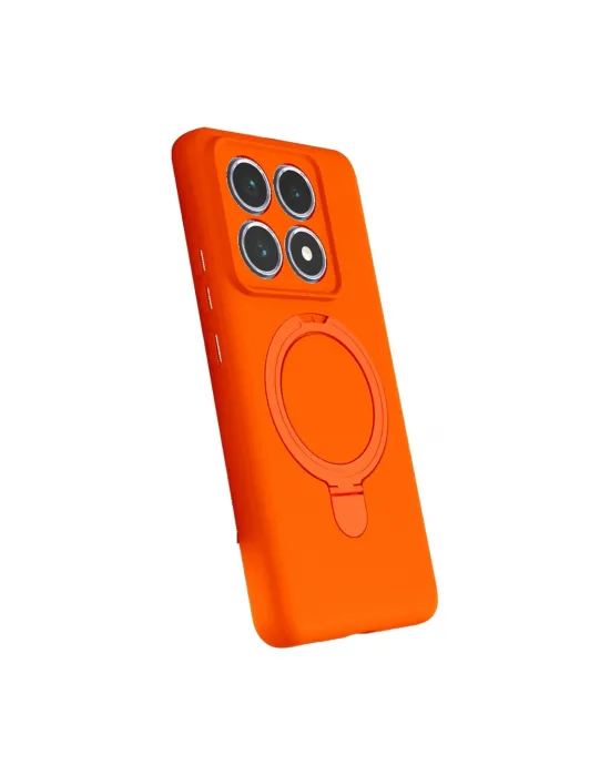 Xiaomi Mi 14t Pro Regal Magsafe Standlı Kapak - Turuncu