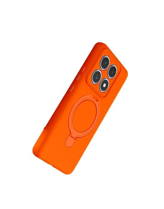 Xiaomi Mi 14t Pro Regal Magsafe Standlı Kapak - Turuncu